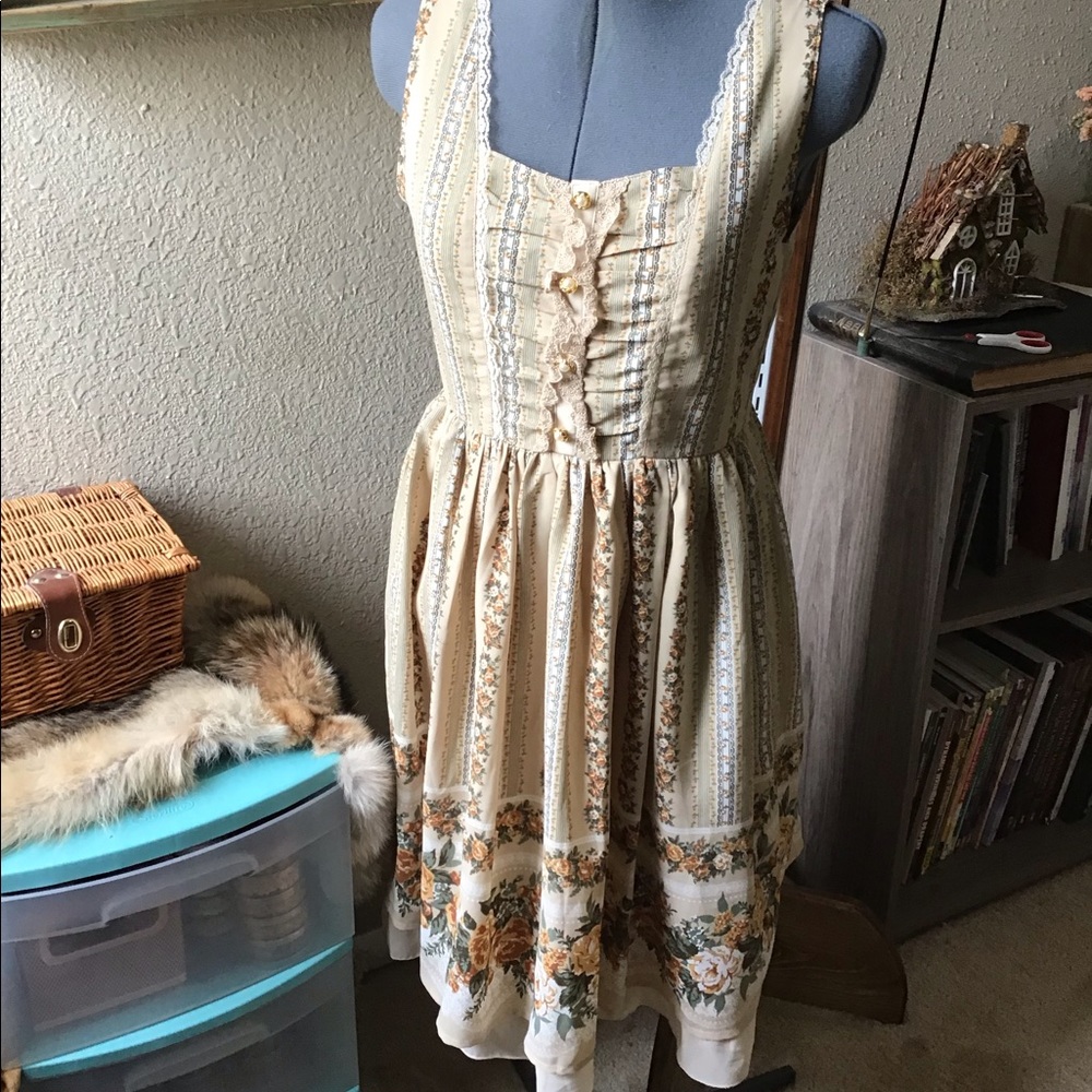 Japanese Victorian Style Floral Dress